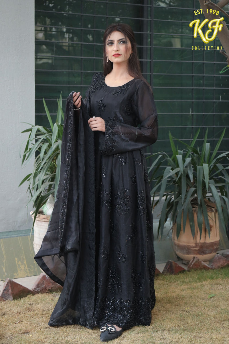 Midnight Glam Silk Frock