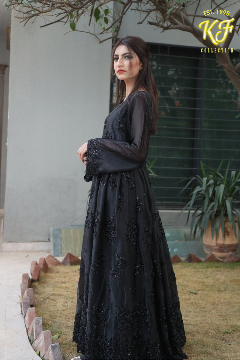 Midnight Glam Silk Frock