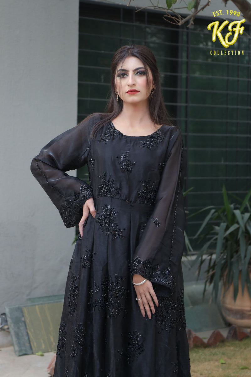 Midnight Glam Silk Frock