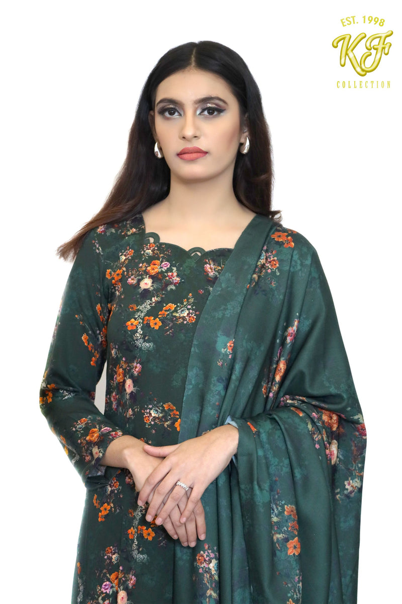 Green Floral marina 3-Piece Suit