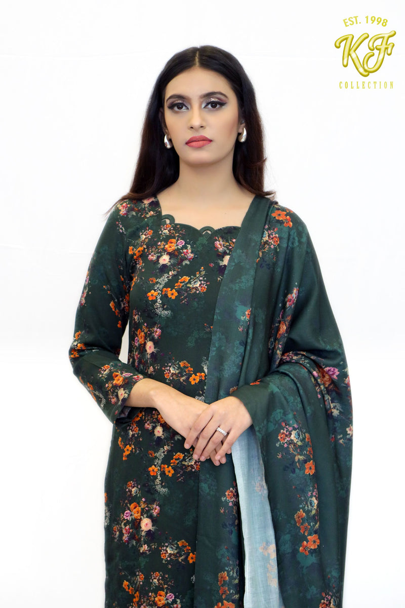 Green Floral marina 3-Piece Suit