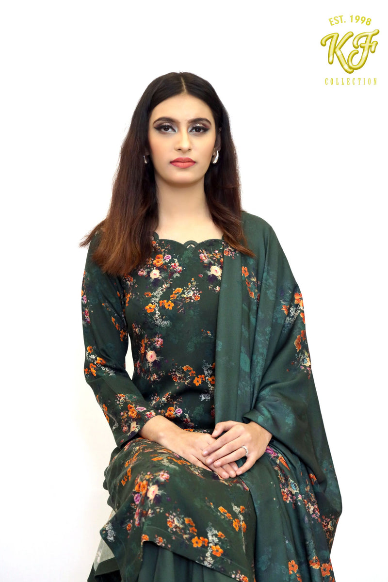 Green Floral marina 3-Piece Suit