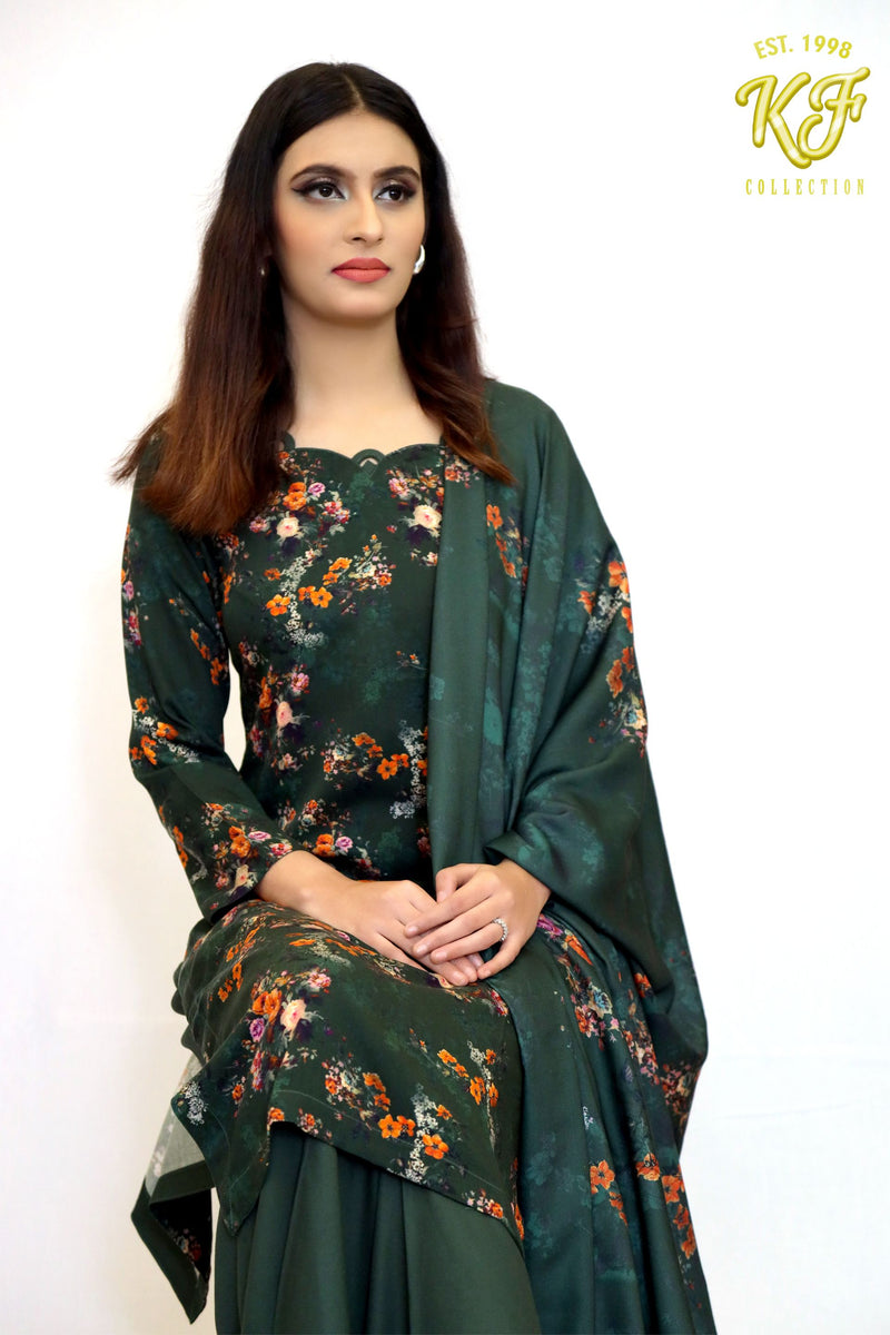 Green Floral marina 3-Piece Suit